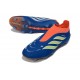 Zapatos de Fútbol adidas Predator Elite Sin Cordones FG Azul Verde Naranja