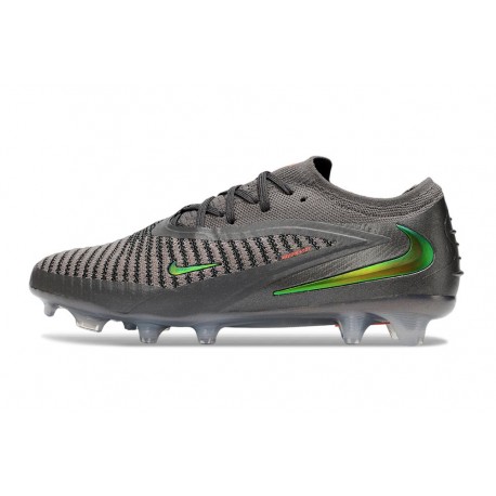 Zapatillas de Fútbol Nike Phantom 6 Low Elite FG Gris Verde