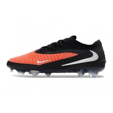 Zapatillas de Fútbol Nike Phantom 6 Low Elite FG Rojo Negro Plateada