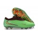 Zapatillas de Fútbol Nike Phantom 6 Low Elite FG Verde Dorado