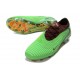 Zapatillas de Fútbol Nike Phantom 6 Low Elite FG Verde Dorado