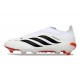Zapatos de Fútbol adidas Predator Elite Sin Cordones FG Blanco Negro Rojo