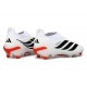 Zapatos de Fútbol adidas Predator Elite Sin Cordones FG Blanco Negro Rojo
