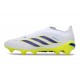 Zapatos de Fútbol adidas Predator Elite Sin Cordones FG Blanco Amarillo Azul