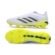 Zapatos de Fútbol adidas Predator Elite Sin Cordones FG Blanco Amarillo Azul