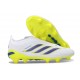 Zapatos de Fútbol adidas Predator Elite Sin Cordones FG Blanco Amarillo Azul