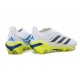 Zapatos de Fútbol adidas Predator Elite Sin Cordones FG Blanco Amarillo Azul