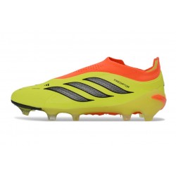 Zapatos de Fútbol adidas Predator Elite Sin Cordones FG Amarillo Negro