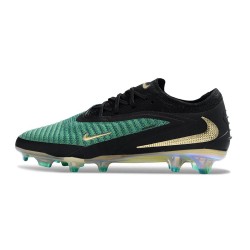 Zapatillas de Fútbol Nike Phantom 6 Low Elite FG Verde Negro Dorada