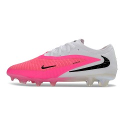 Zapatillas de Fútbol Nike Phantom 6 Low Elite FG Rosa Blanco