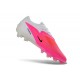 Zapatillas de Fútbol Nike Phantom 6 Low Elite FG Rosa Blanco