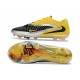 Zapatillas de Fútbol Nike Phantom 6 Low Elite FG Amarillo Negro Plateada