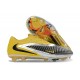Zapatillas de Fútbol Nike Phantom 6 Low Elite FG Amarillo Negro Plateada