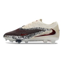 Zapatillas de Fútbol Nike Phantom 6 Low Elite FG Rojo Crema Negro