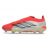 Zapatos de Fútbol adidas Predator Elite Sin Cordones FG Rojo Lúcido Negro Ftwr Blanco