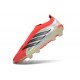 Zapatos de Fútbol adidas Predator Elite Sin Cordones FG Rojo Lúcido Negro Ftwr Blanco