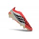 Zapatos de Fútbol adidas Predator Elite Sin Cordones FG Rojo Lúcido Negro Ftwr Blanco