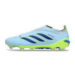 Zapatos de Fútbol adidas Predator Elite Sin Cordones FG Azul