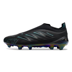 Zapatos de Fútbol adidas Predator Elite Sin Cordones FG Negro Azul