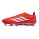 Zapatos de Fútbol adidas Predator Elite Sin Cordones FG Rojo Blanco