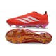Zapatos de Fútbol adidas Predator Elite Sin Cordones FG Rojo Blanco
