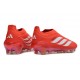 Zapatos de Fútbol adidas Predator Elite Sin Cordones FG Rojo Blanco