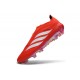 Zapatos de Fútbol adidas Predator Elite Sin Cordones FG Rojo Blanco
