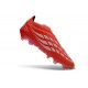 Zapatos de Fútbol adidas Predator Elite Sin Cordones FG Rojo Blanco