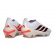 Zapatos de Fútbol adidas Predator Elite Sin Cordones FG Blanco Rojo Negro