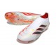 Zapatos de Fútbol adidas Predator Elite Sin Cordones FG Blanco Rojo Negro