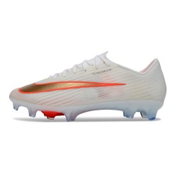 Bota de Fútbol Nike Zoom Mercurial Vapor 17 Elite FG Blanco Naranja Dorado