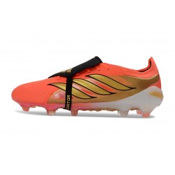 adidas Predator 26 Elite Fold-over Tongue FG Naranja Negro Dorada