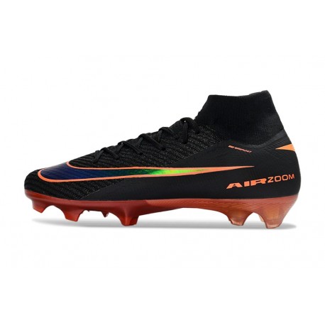 Nike Air Zoom Mercurial Superfly X Elite FG Negro Naranja
