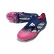 adidas Predator 26 Elite Fold-over Tongue FG Azul Rosa Plateada