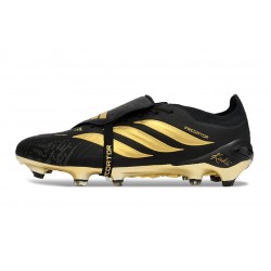 adidas Predator 26 Elite Fold-over Tongue FG Negro Dorada