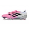 adidas Predator 26 Elite Fold-over Tongue FG Rosa Blanco Negro