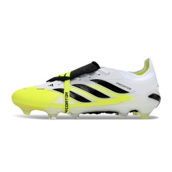 adidas Predator 26 Elite Fold-over Tongue FG Blanco Negro Amarillo