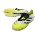 adidas Predator 26 Elite Fold-over Tongue FG Blanco Negro Amarillo