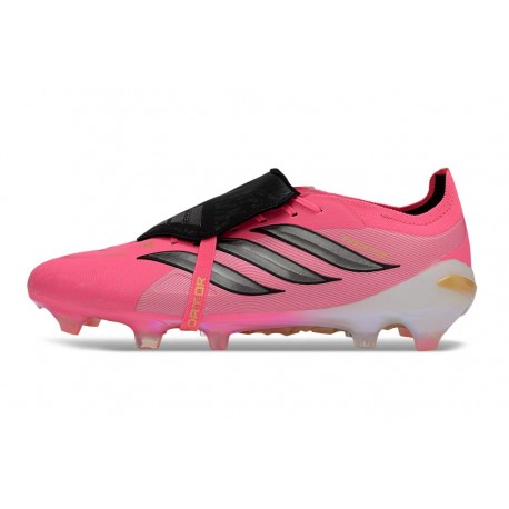 adidas Predator 26 Elite Fold-over Tongue FG Rosa Negro