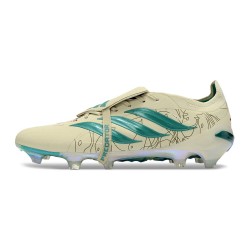 adidas Predator 26 Elite Fold-over Tongue FG Beis Verde