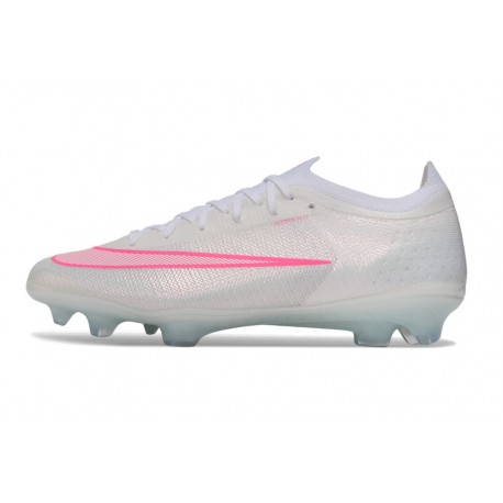 Botines Nike Air Zoom Mercurial Vapor XVII Elite FG Blanco Rosa