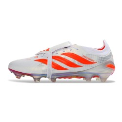 Tacos de Futbol adidas Predator Elite Tongue FG Blanco Rojo