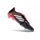 Tacos de Futbol adidas Predator Elite Tongue FG Negro Blanco Rojo
