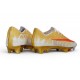 Tacos de Futbol Nike Mercurial Superfly XI Elite FG CR7 Dorada Rojo