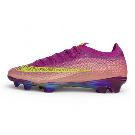 Zapatillas de Fútbol Nike Mercurial Vapor XVII Elite FG Purpúreo Amarillo