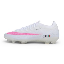 Zapatillas de Fútbol Nike Mercurial Vapor XVII Elite FG CR7 Blanco Rosa