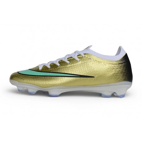 Zapatillas de Fútbol Nike Mercurial Vapor XVII Elite FG Dorada Verde