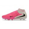Zapatos de Fútbol Nike Phantom 6 High Elite Fg Rosa Blanco