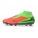Zapatos Nike Phantom 6 High Elite Fg Hot Punch Negro Verde Strike