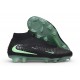Zapatos de Fútbol Nike Phantom 6 High Elite Fg Negro Verde ilusión